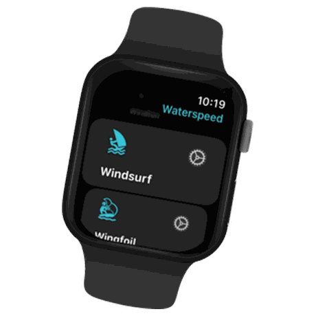 Waterspeed on Apple Watch with Windsurf and Wingfoil activities